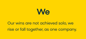 We