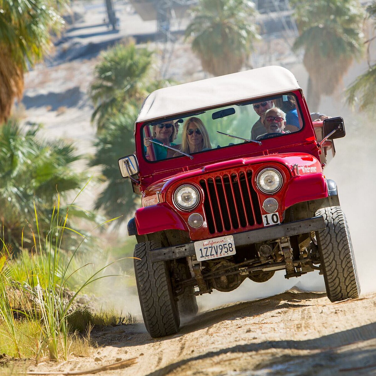 red jeep daytime