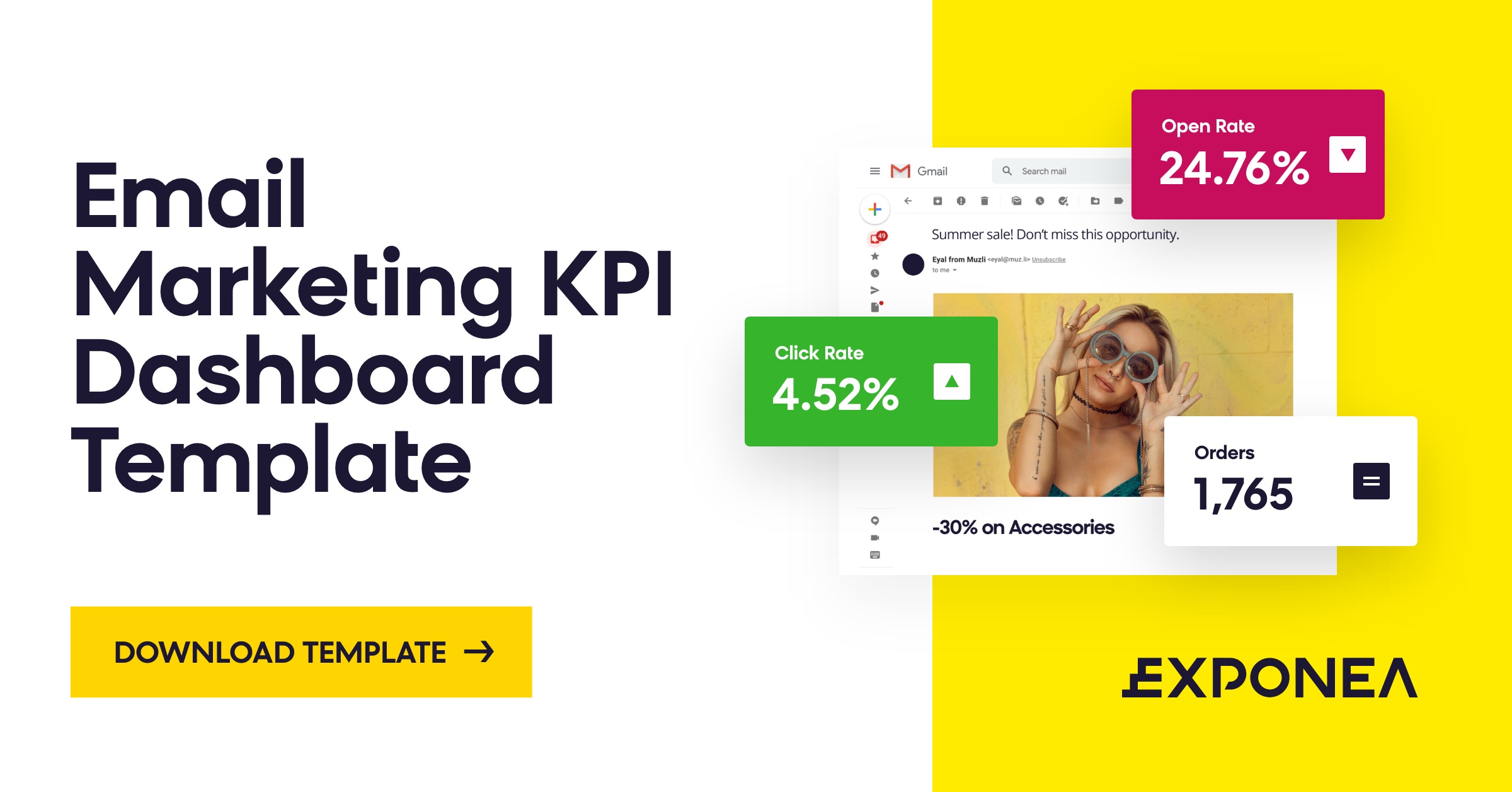 Email Marketing KPI Dashboard Template